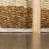 Hiti Beige Flat Pile Washable Rug - Ornate Home