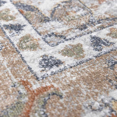 Hiti Beige Flat Pile Washable Rug - Ornate Home