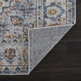 Hiti Blue&Cream Flat Pile Washable Rug - Limited Edition - Ornate Home