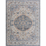 Hiti Cream&Blue Washable Rug - Clearance - Ornate Home