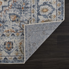 Hiti Cream&Blue Washable Rug - Clearance - Ornate Home