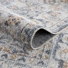 Hiti Cream&Blue Washable Rug - Clearance - Ornate Home