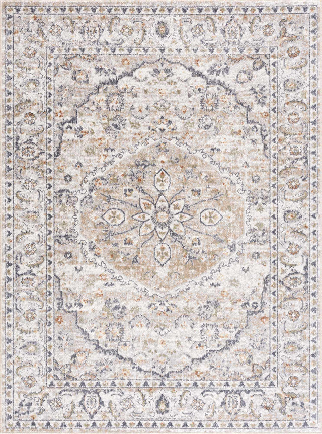 Hiti Cream Flat Pile Washable Rug - Ornate Home