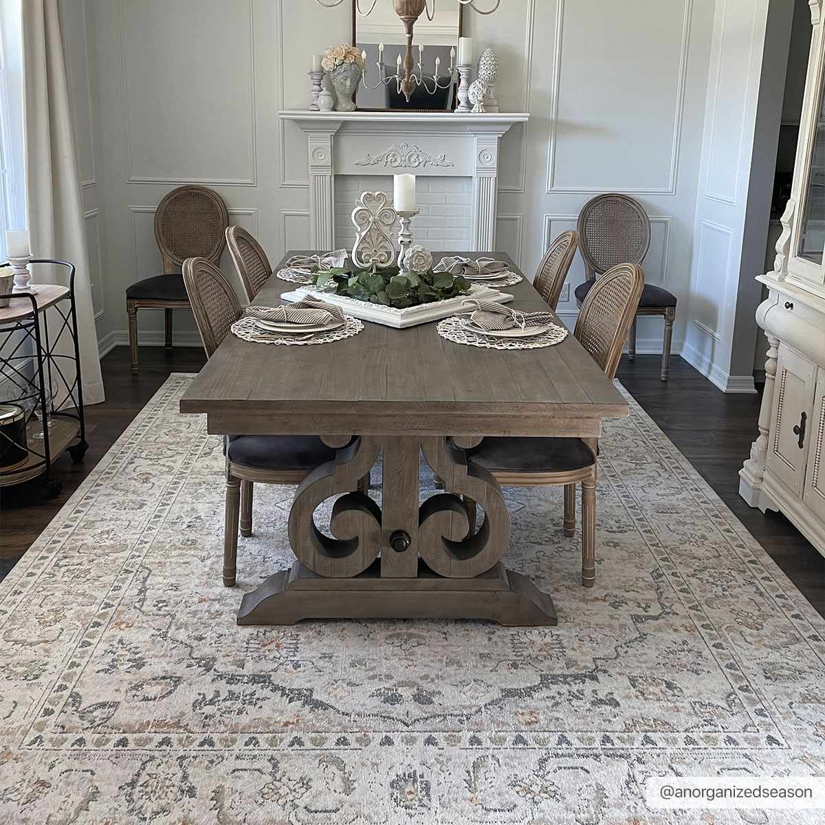 Hiti Cream Flat Pile Washable Rug - Ornate Home