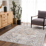 Hiti Cream Flat Pile Washable Rug - Ornate Home