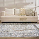 Hiti Cream Flat Pile Washable Rug - Ornate Home