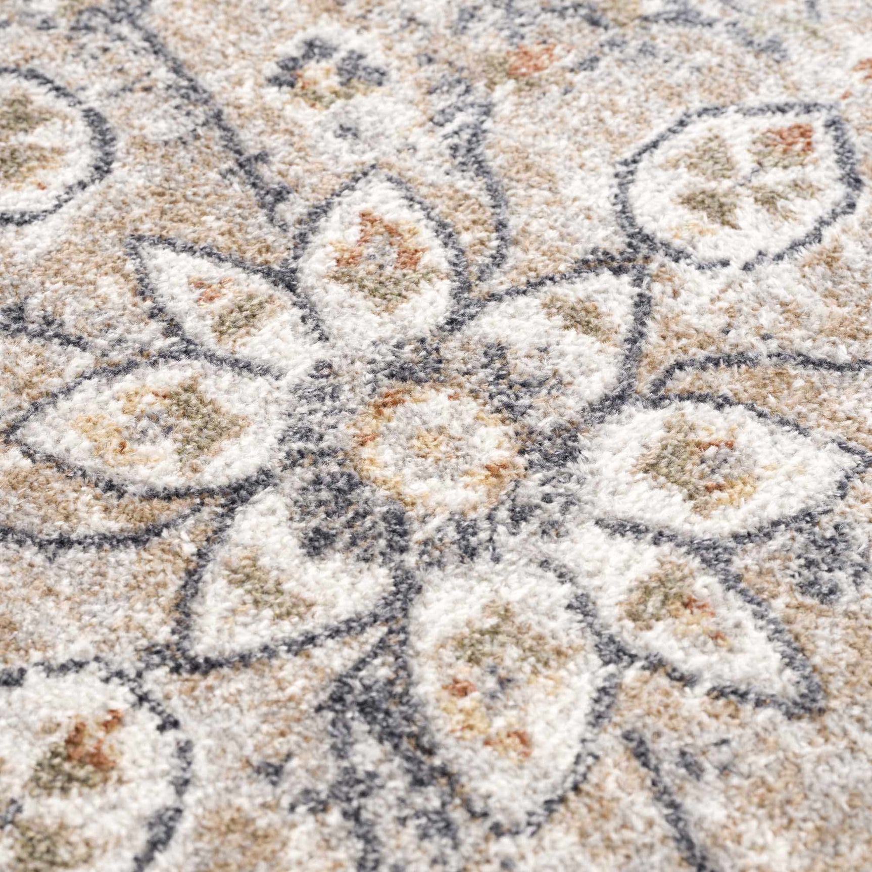 Hiti Cream Flat Pile Washable Rug - Ornate Home