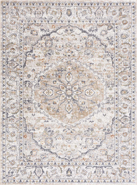 Hiti Cream Washable Performance Rug - Ornate Home