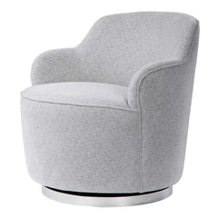 Hobart Gray Casual Swivel Chair - Ornate Home