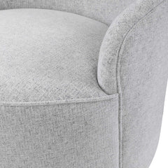 Hobart Gray Casual Swivel Chair - Ornate Home