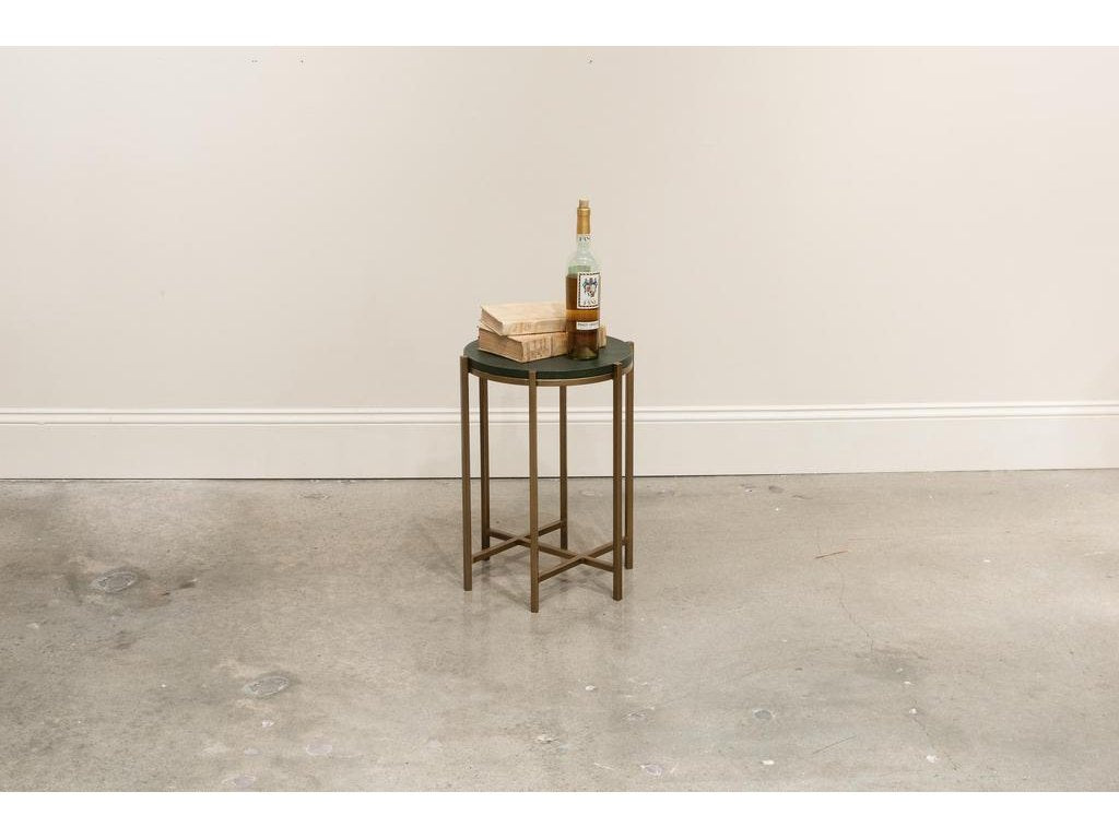 Hobart Green Side Table - Ornate Home
