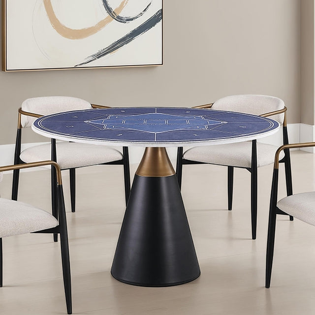 Hobro Black/White 5 Pc. Dining Table Set - Ornate Home