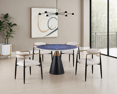 Hobro Black/White 5 Pc. Dining Table Set - Ornate Home