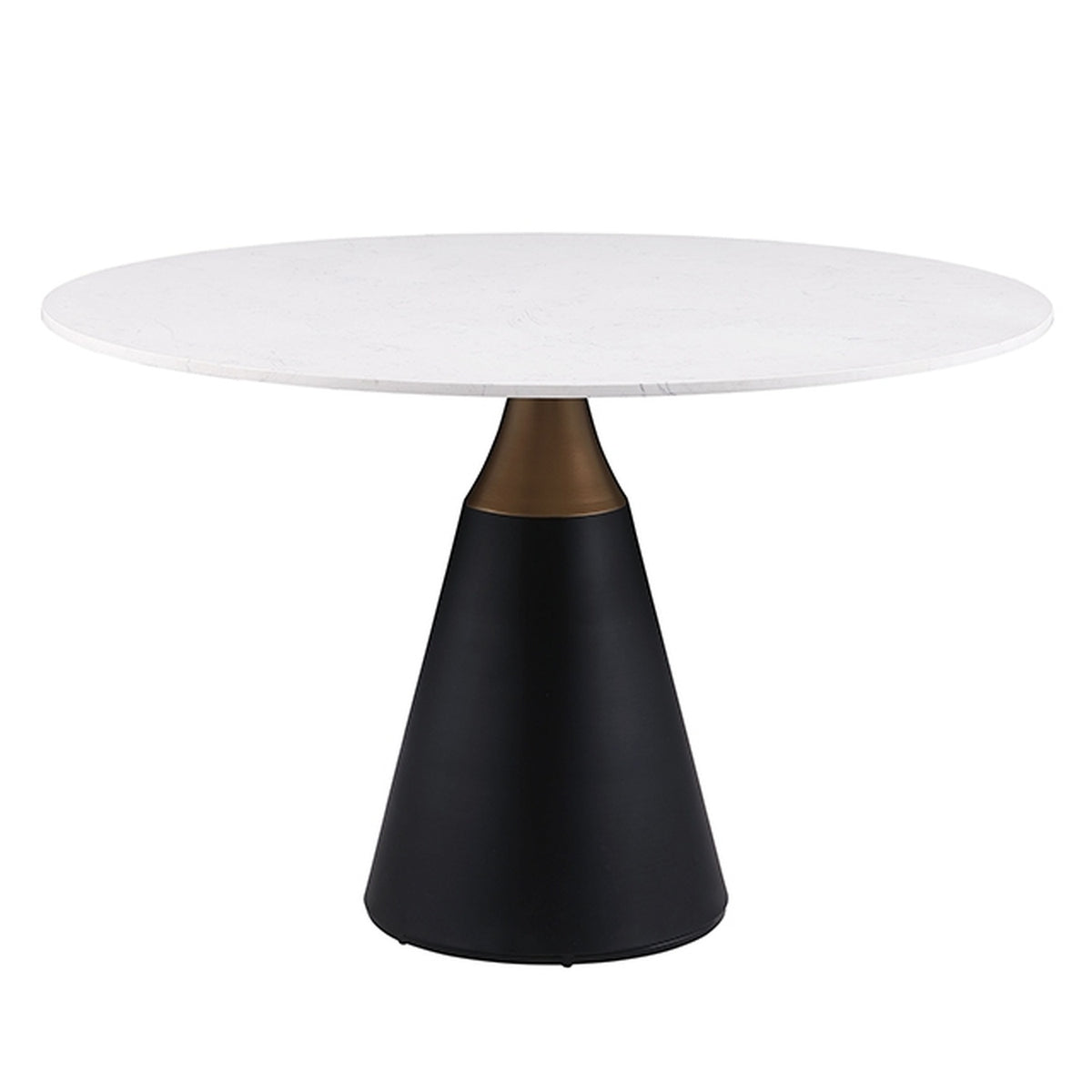 Hobro Black/White 5 Pc. Round Dining Table Set - Ornate Home