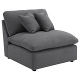Hobson Charcoal 4-piece Upholstered Modular Sectional Sofa - Ornate Home