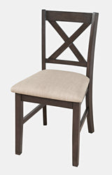 Hobson Grey X Back Chair - Ornate Home