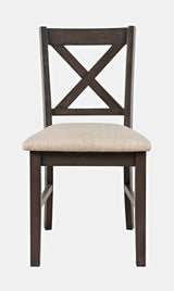 Hobson Grey X Back Chair - Ornate Home