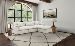 Hobson Ivory 4-piece Upholstered Modular Sectional Sofa - Ornate Home