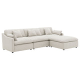 Hobson Ivory 4-piece Upholstered Modular Sectional Sofa - Ornate Home