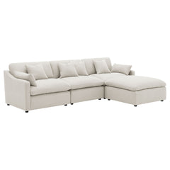 Hobson Ivory 4-piece Upholstered Modular Sectional Sofa - Ornate Home