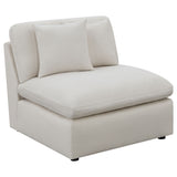Hobson Ivory 4-piece Upholstered Modular Sectional Sofa - Ornate Home