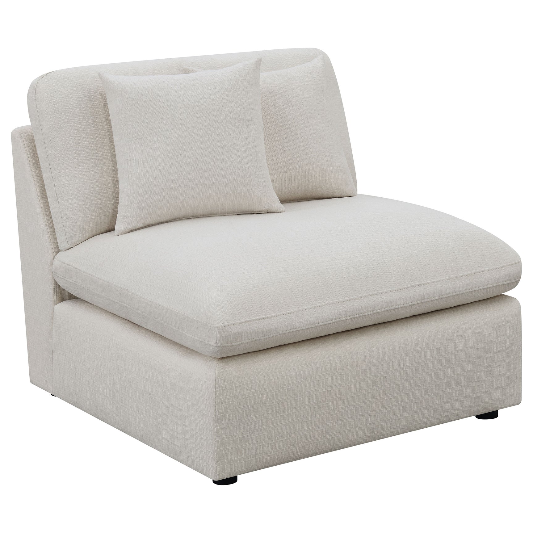 Hobson Ivory 4-piece Upholstered Modular Sectional Sofa - Ornate Home