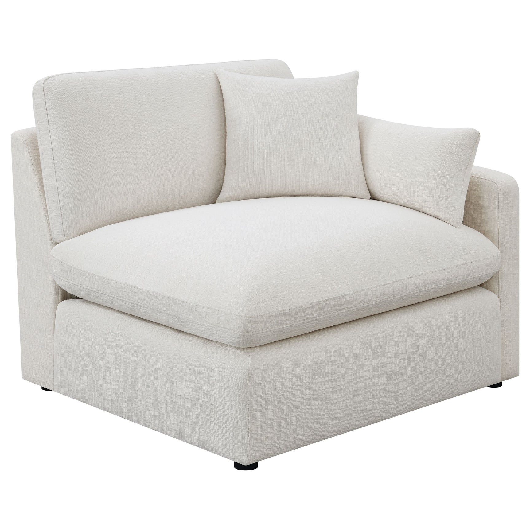 Hobson Ivory 4-piece Upholstered Modular Sectional Sofa - Ornate Home