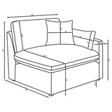 Hobson Ivory 4-piece Upholstered Modular Sectional Sofa - Ornate Home