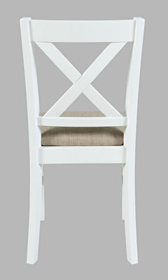 Hobson White X Back Chair - Ornate Home