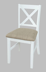 Hobson White X Back Chair - Ornate Home