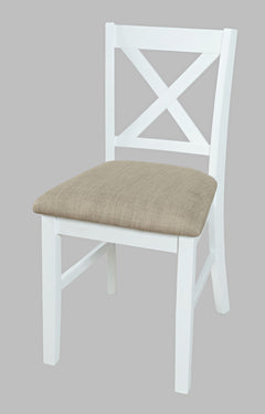 Hobson White X Back Chair - Ornate Home