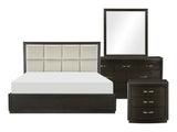 Hodgin Dark Charcoal 4-piece Queen Bedroom Set - Ornate Home