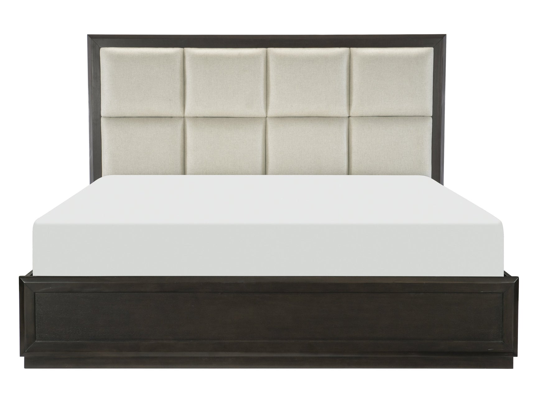 Hodgin Dark Charcoal Queen Platform Bed - Ornate Home