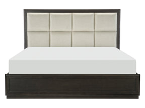 Hodgin Dark Charcoal Queen Platform Bed - Ornate Home