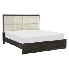 Hodgin Dark Charcoal Queen Platform Bed - Ornate Home