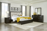 Hodgin Dark Charcoal Queen Platform Bed - Ornate Home