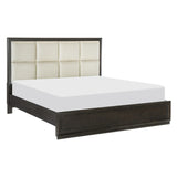 Hodgin Dark Charcoal Queen Platform Bed - Ornate Home