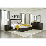 Hodgin Dark Charcoal Queen Platform Bed - Ornate Home