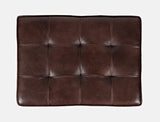 Hogan Dark Sienna Small Ottoman - Ornate Home