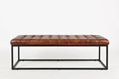 Hogan Saddle Large Ottoman - Ornate Home