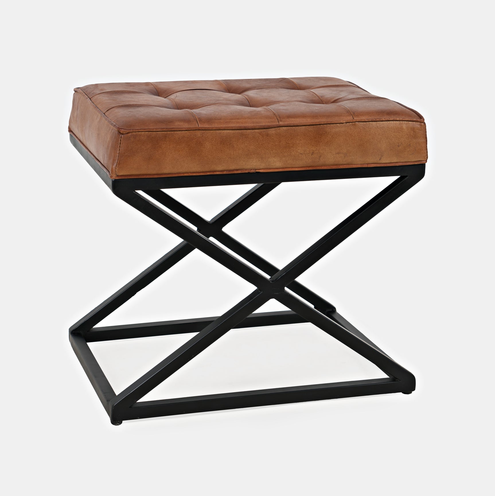 Hogan Saddle Small Ottoman - Ornate Home