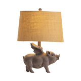 Hogs Fly Grey Table Lamp (Set of 2) - Ornate Home