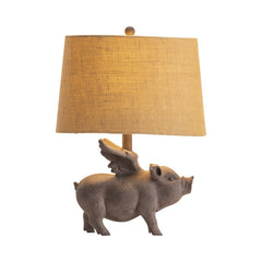 Hogs Fly Grey Table Lamp (Set of 2) - Ornate Home