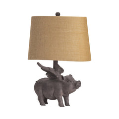 Hogs Fly Grey Table Lamp (Set of 2) - Ornate Home