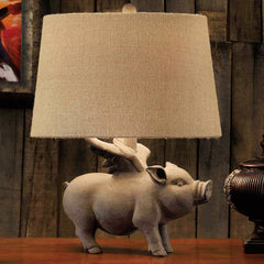 Hogs Fly Grey Table Lamp (Set of 2) - Ornate Home