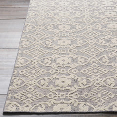 Hoisington Ivory Patterned Wool Rug - Clearance - Ornate Home