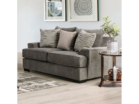 Holborn Gray Loveseat - Ornate Home