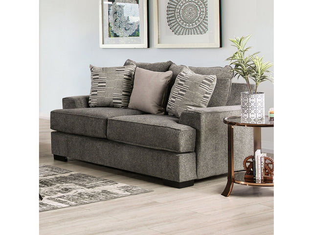Holborn Gray Loveseat - Ornate Home