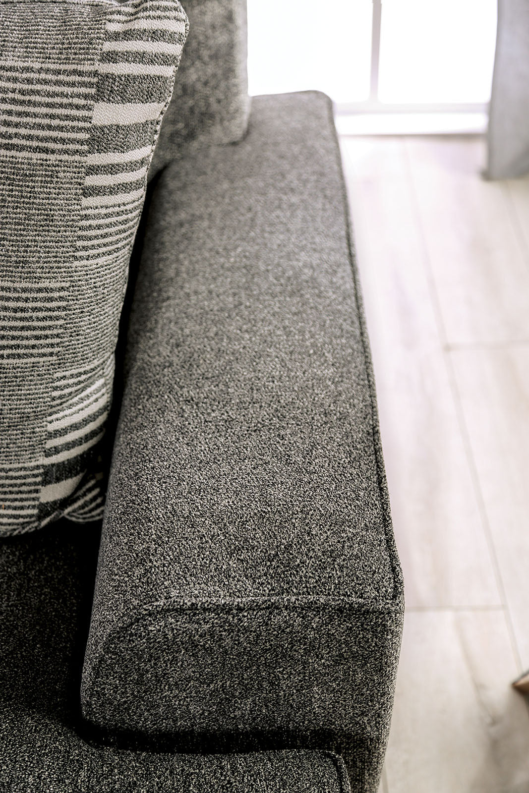 Holborn Gray Loveseat - Ornate Home