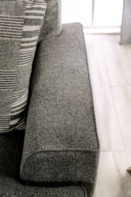 Holborn Gray Loveseat - Ornate Home